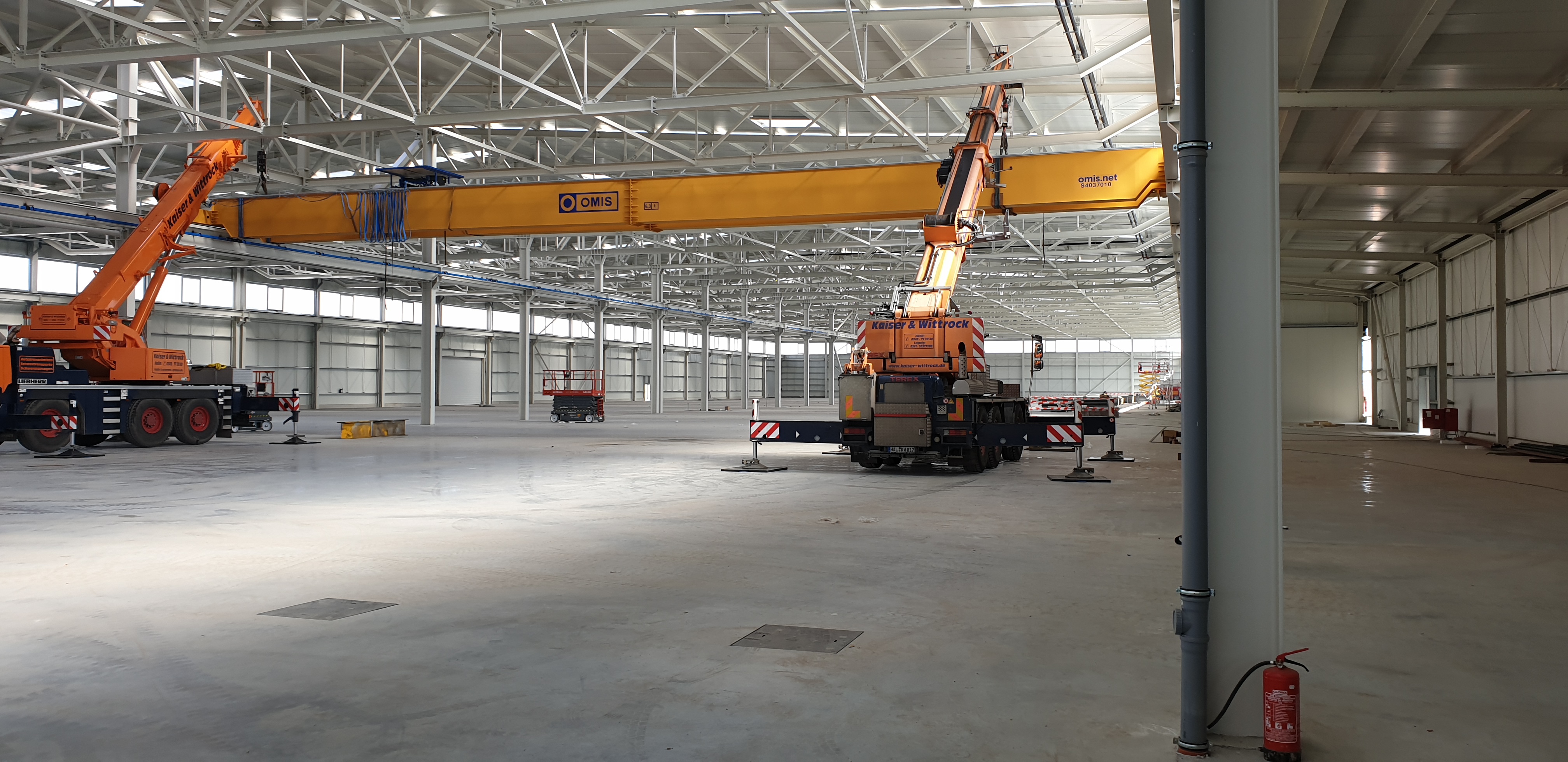 Montage 31m Zweiträger-Brückenkran