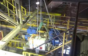 Hubwerke im Kraftwerk Dalkia Lodz Polen montiert