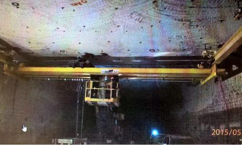 Krananlage -700 Meter - Maßanfertigung für Schacht Hera