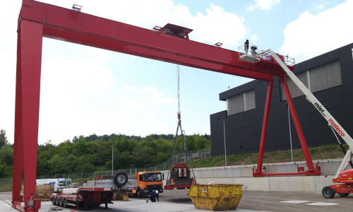 Montage Portalkran 25t